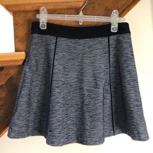 Theory Chambray Striped A-line Skirt